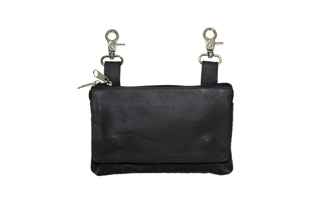 Smaller Leather Multi-Pocket Belt Bag