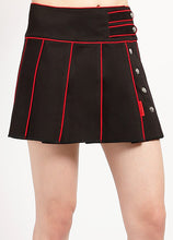 Load image into Gallery viewer, BAND PLEATED SKIRT RED - TRIPP NYC