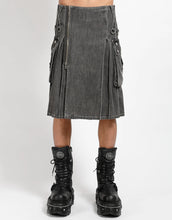 Load image into Gallery viewer, BLACK DENIM SUPER KILT - TRIPP NYC