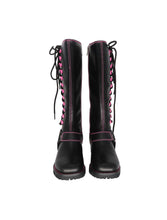 Load image into Gallery viewer, Biker Tall Boots with Pink Laces (Women&#39;s Sizing)