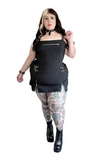 Load image into Gallery viewer, Pinstriped Gangsta Pranksta Annette Dress