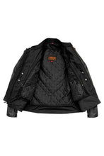 Load image into Gallery viewer, Quilted Motorcycle Cafe Jacket, Includes Removable Armor