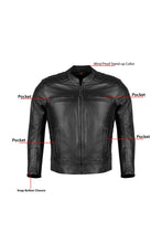 Load image into Gallery viewer, Quilted Motorcycle Cafe Jacket, Includes Removable Armor