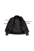 Load image into Gallery viewer, Quilted Motorcycle Cafe Jacket, Includes Removable Armor