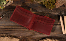 Load image into Gallery viewer, Leather Bifold Wallet, Handmade