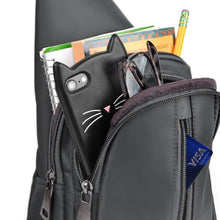 Load image into Gallery viewer, Gray Crossbody Sling Bag Backpack with Adjustable Strap