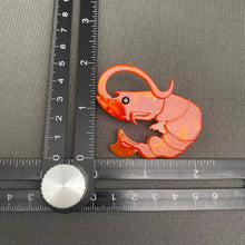 Load image into Gallery viewer, Acrylic Shrimp Brooch