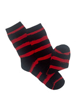 Load image into Gallery viewer, Creepy Crew Socks [Red/Black Stripes]