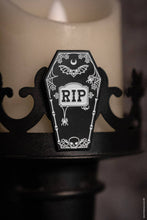 Load image into Gallery viewer, RIP Coffin Enamel Pin