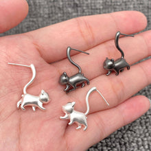 Load image into Gallery viewer, Creative Lazy Cat Frosted Design Ear Studs