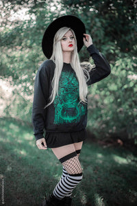 Fishnet Garter Thigh High Socks [Black/White]