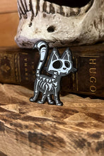 Load image into Gallery viewer, Skelekitty Enamel Pin
