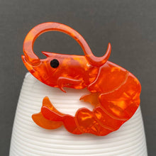 Load image into Gallery viewer, Acrylic Shrimp Brooch