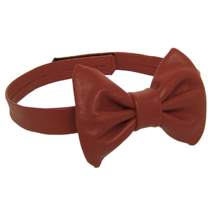 Leather Bow Tie