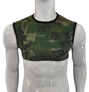 Brushed Cotton Camo Crop Top