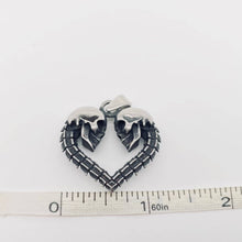 Load image into Gallery viewer, Heart Shape Skull Stainless Steel Pendant