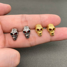 Load image into Gallery viewer, Stainless Steel Skull Stud Earrings