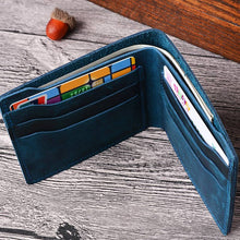 Load image into Gallery viewer, Leather Bifold Wallet, Handmade