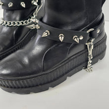 Load image into Gallery viewer, 1" Spike Genuine Leather Boot Strap