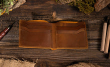 Load image into Gallery viewer, Leather Bifold Wallet, Handmade