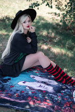 Load image into Gallery viewer, Creepy Crew Socks [Red/Black Stripes]