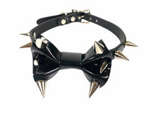 Load image into Gallery viewer, Cone Spike Bowtie Choker