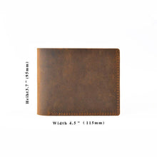 Load image into Gallery viewer, Leather Bifold Wallet, Handmade