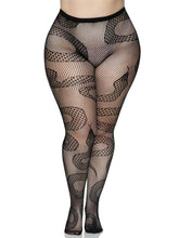Load image into Gallery viewer, Plus Snake Net Tights