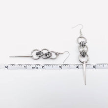 Load image into Gallery viewer, Gothic Skull Pendant Earrings