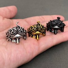 Load image into Gallery viewer, Stainless Steel Medusa Half Face Ring