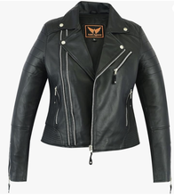 Load image into Gallery viewer, Femme Cut Sheep Leather Biker Jacket