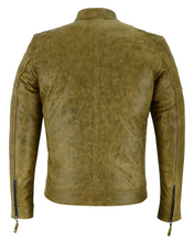 Load image into Gallery viewer, Quilted Shoulder Leather Biker Jacket