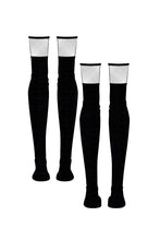 Load image into Gallery viewer, Fishnet Garter Thigh High Socks [Black]