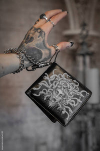 Medusa Bifold Wallet w/ Chain