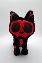 Load image into Gallery viewer, Blood Skelekitty Plush Keychain