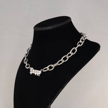Load image into Gallery viewer, Stainless Steel Puppy text chain choker