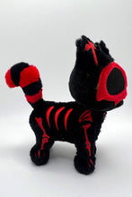Load image into Gallery viewer, Blood Skelekitty Plush Keychain