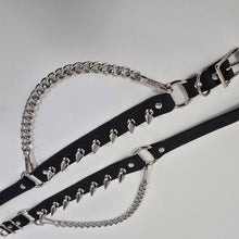 Load image into Gallery viewer, 1" Spike Genuine Leather Boot Strap
