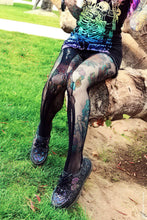 Load image into Gallery viewer, Skeleton Fishnet Tights