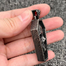 Load image into Gallery viewer, Stainless Steel Vampire Skull Coffin Pendant