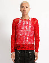 Load image into Gallery viewer, Holy Punk Sweater in Red - TRIPP NYC