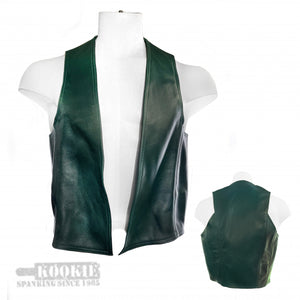 Classic Leather Bar Vest - Green