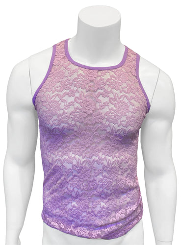 Lace Tank - Lavender