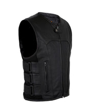 Load image into Gallery viewer, Tactical Style Leather Vest