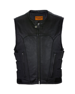 Tactical Style Leather Vest