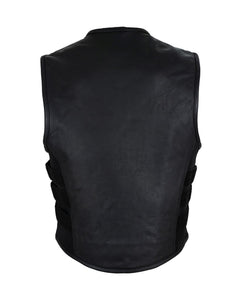 Tactical Style Leather Vest