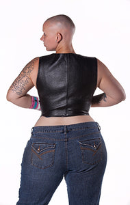 Leather Bolero Vest