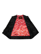 Load image into Gallery viewer, Zippered Biker Club Vest - Red Hanky Liner