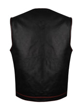 Load image into Gallery viewer, Zippered Biker Club Vest - Red Hanky Liner
