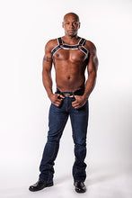 Load image into Gallery viewer, Single Fold Leather Bulldog Harness